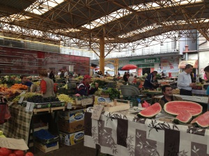 The scene at the fruit market